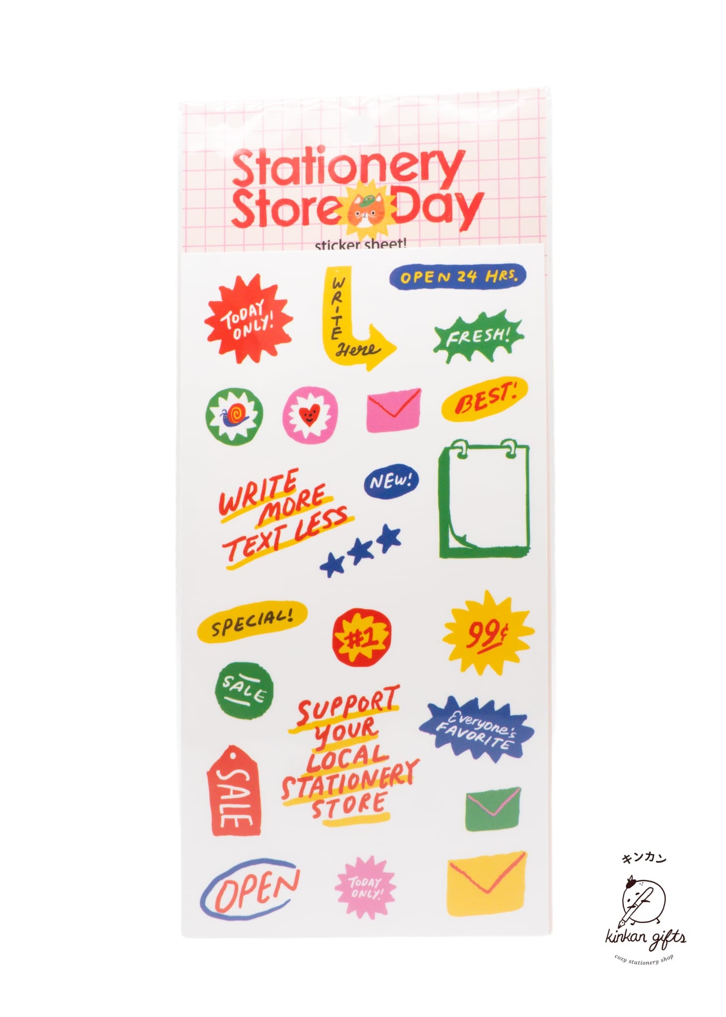 Stationery Store Day Stationery Store Day - Shop Signs Sticker Sheet