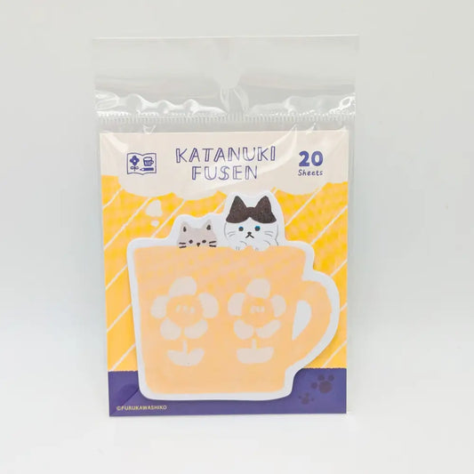 Sticky Notes - Watashi-biyori Series - Die-Cut Kitten Mug - Sticky Notes