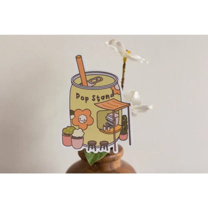 Sundrop Studios Decorative Stickers Beverage Places- Pop Stand