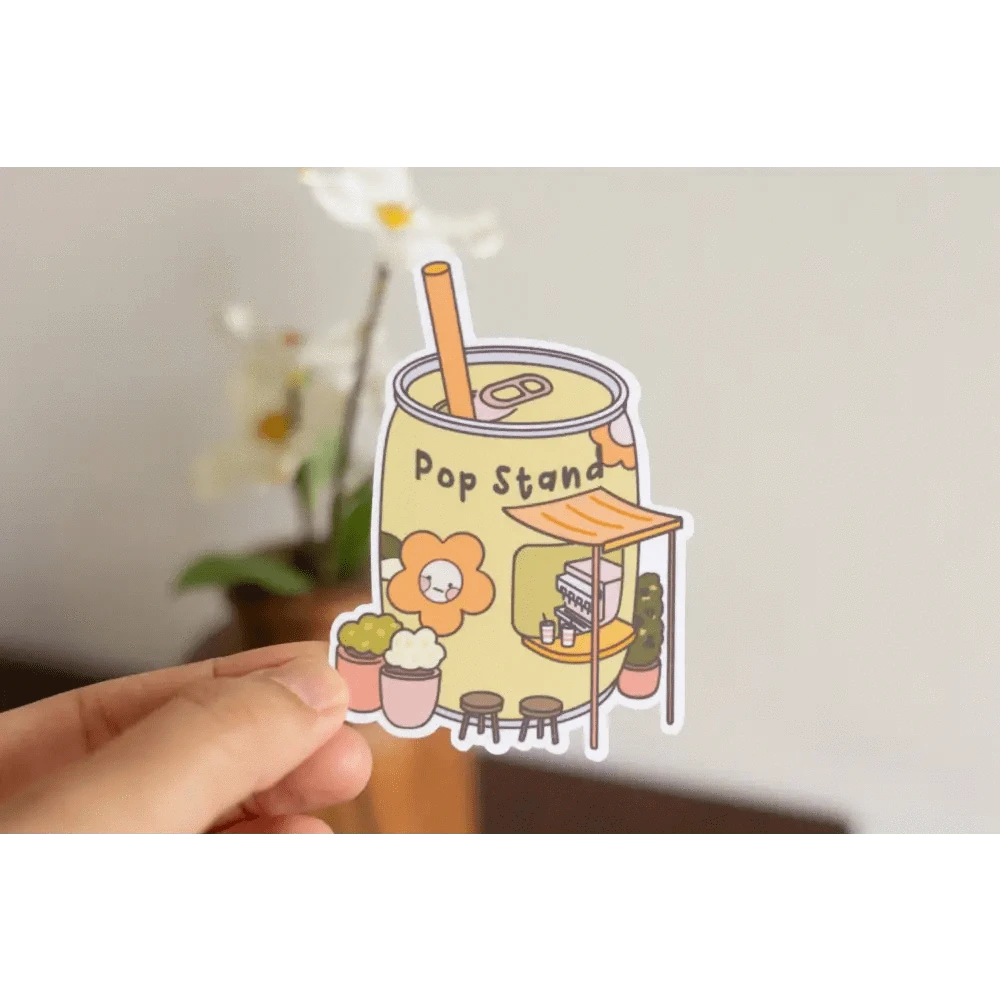 Sundrop Studios Decorative Stickers Beverage Places- Pop Stand