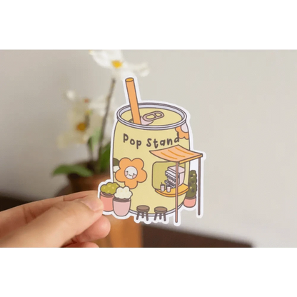 Sundrop Studios Decorative Stickers Beverage Places- Pop Stand