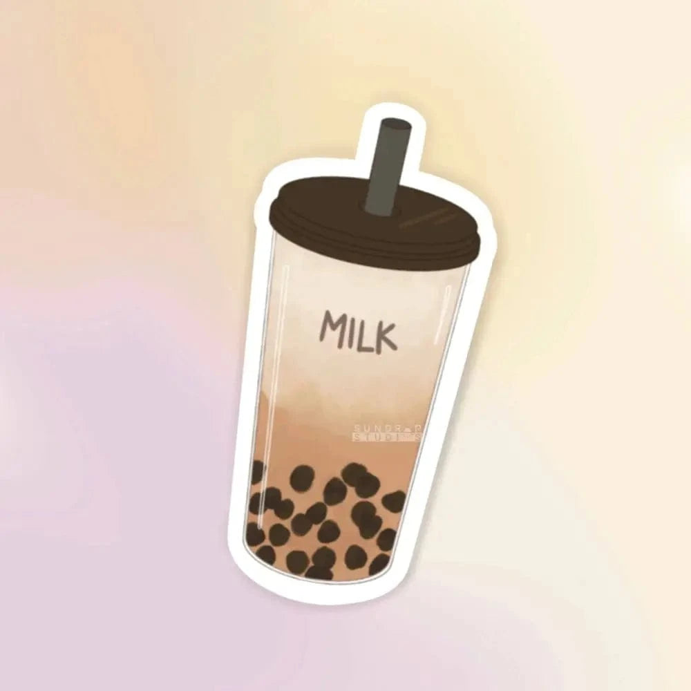 Sundrop Studios Decorative Stickers Boba Sticker- Boba Milk Tea