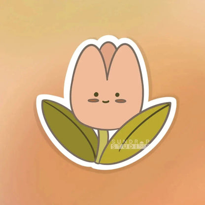 Sundrop Studios Decorative Stickers Flower Power- Jolly Tulip