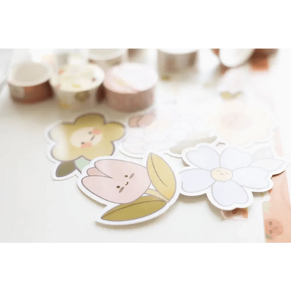 Sundrop Studios Decorative Stickers Flower Power- Jolly Tulip