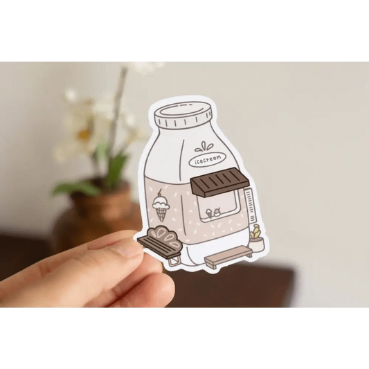 Sundrop Studios Vinyl Stickers Beverage Places- Ice Cream Stand