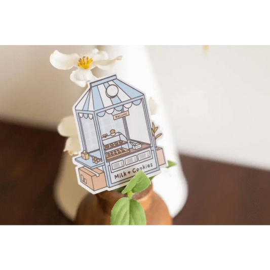 Sundrop Studios Vinyl Stickers Beverage Places- Milk Carton
