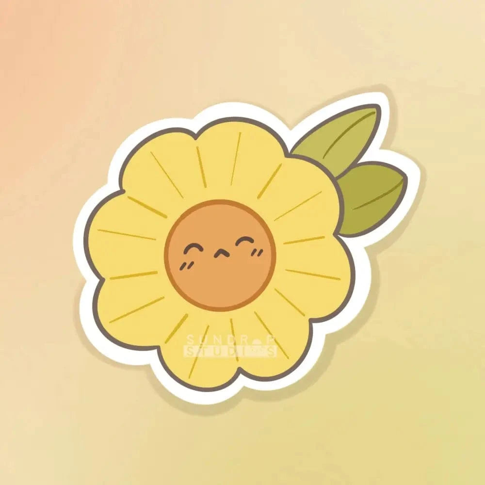 Sundrop Studios Vinyl Stickers Flower Power- Hehe Flower