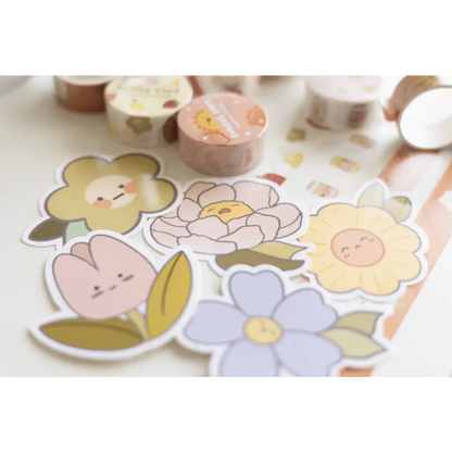 Sundrop Studios Vinyl Stickers Flower Power- Hehe Flower