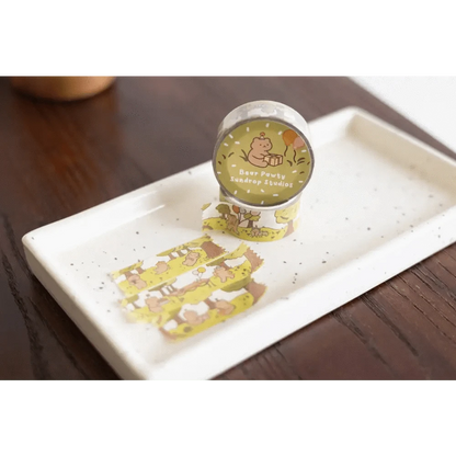 Sundrop Studios Washi Tape Bear Pawty Washi Tape