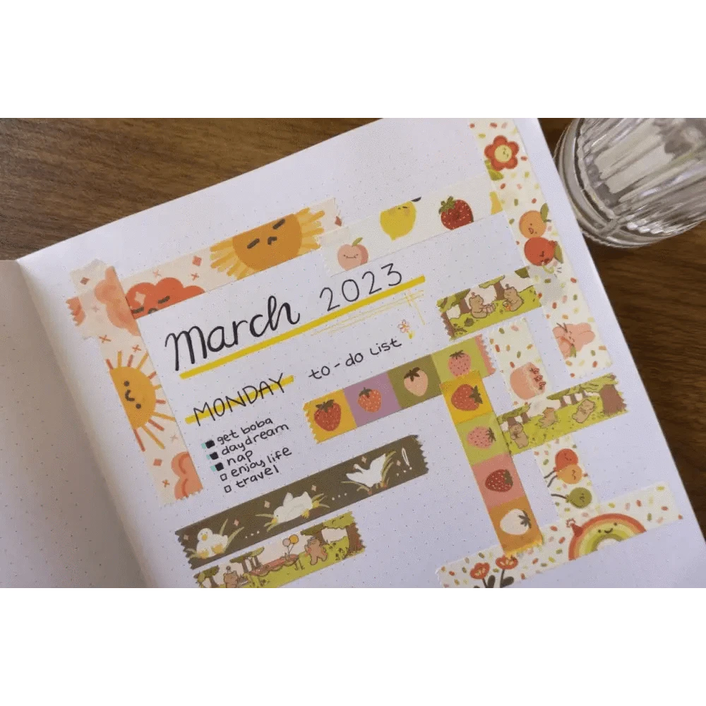 Sundrop Studios Washi Tape Bear Pawty Washi Tape