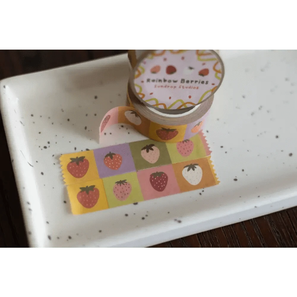 Sundrop Studios Washi Tape Rainbow Berries Washi Tape