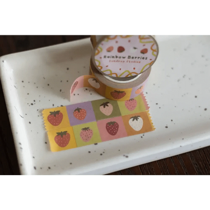 Sundrop Studios Washi Tape Rainbow Berries Washi Tape