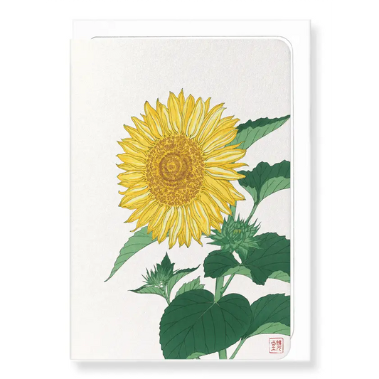 Ezen Trade SUNFLOWER: Japanese Greeting Card