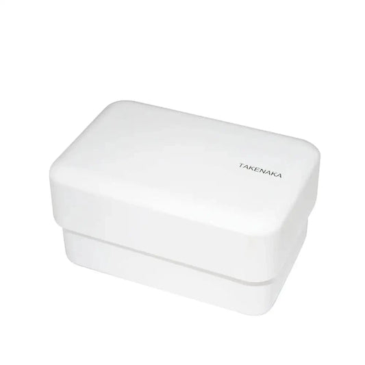 TAKENAKA Bento Box Bentos & Totes Bento Nibble Box - Made of Recycled Plastic Bottles: Coconuts White