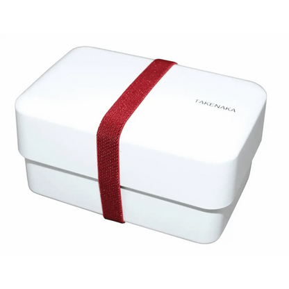 TAKENAKA Bento Box Bentos & Totes Bento Nibble Box - Made of Recycled Plastic Bottles: Coconuts White