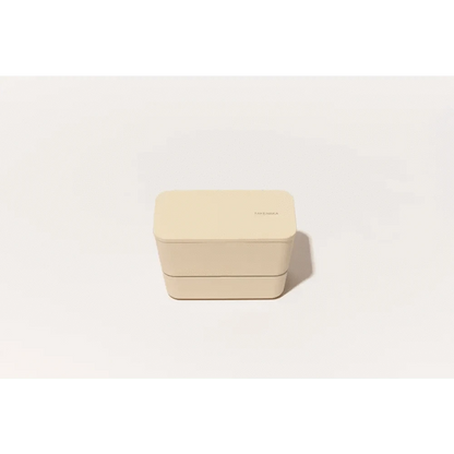 TAKENAKA Bento Box Bentos & Totes TAKENAKA BENTO Flat Dual Box: White Eggshell