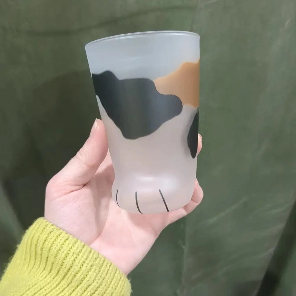 TAMURATOKI CO.,LTD Cups & Mugs [Adelia ADERIA]Kokoneko Oyako-neko Mike-glass Cat Paw Glass