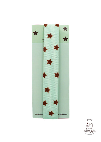 Temu Journal Accessories Brown Stars - Mint Waka Waka - Elastic Page Band