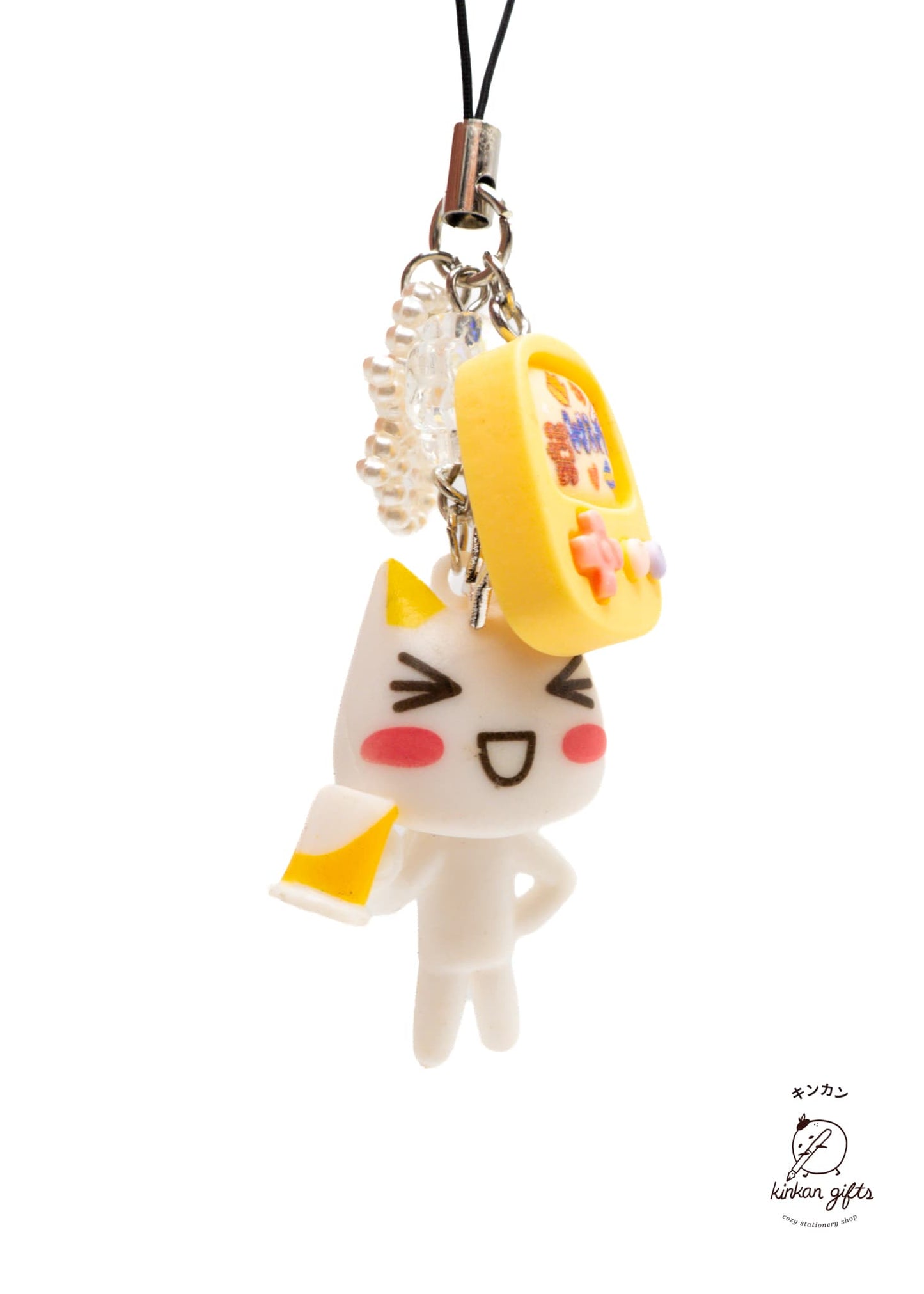 Temu Keychains Beer Toro Inoue Cat Beaded Keychain Charms