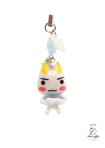 Temu Keychains Book Toro Inoue Cat Beaded Keychain Charms