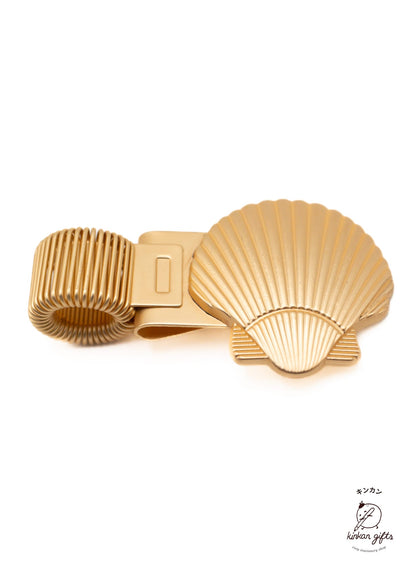 Temu Pen Clips Gold / Shell Metal Critter Pen Clip/Loop