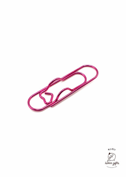 Temu Pen Clips Magenta Metal Heart Pen Holder Clip