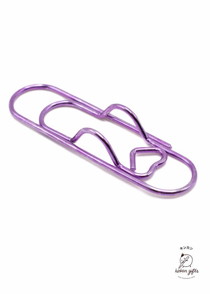 Temu Pen Clips Purple Metal Heart Pen Holder Clip
