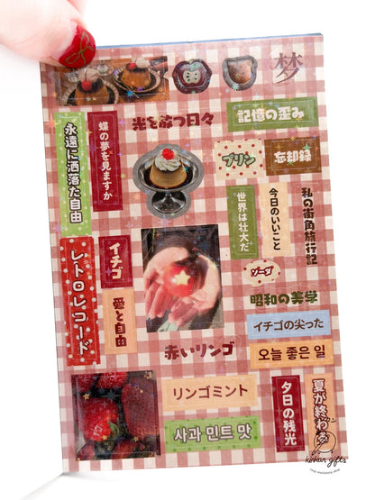 Temu Sticker Books Mr. Paper - Vintage Aesthetic Japanese Sticker Book - Old Album