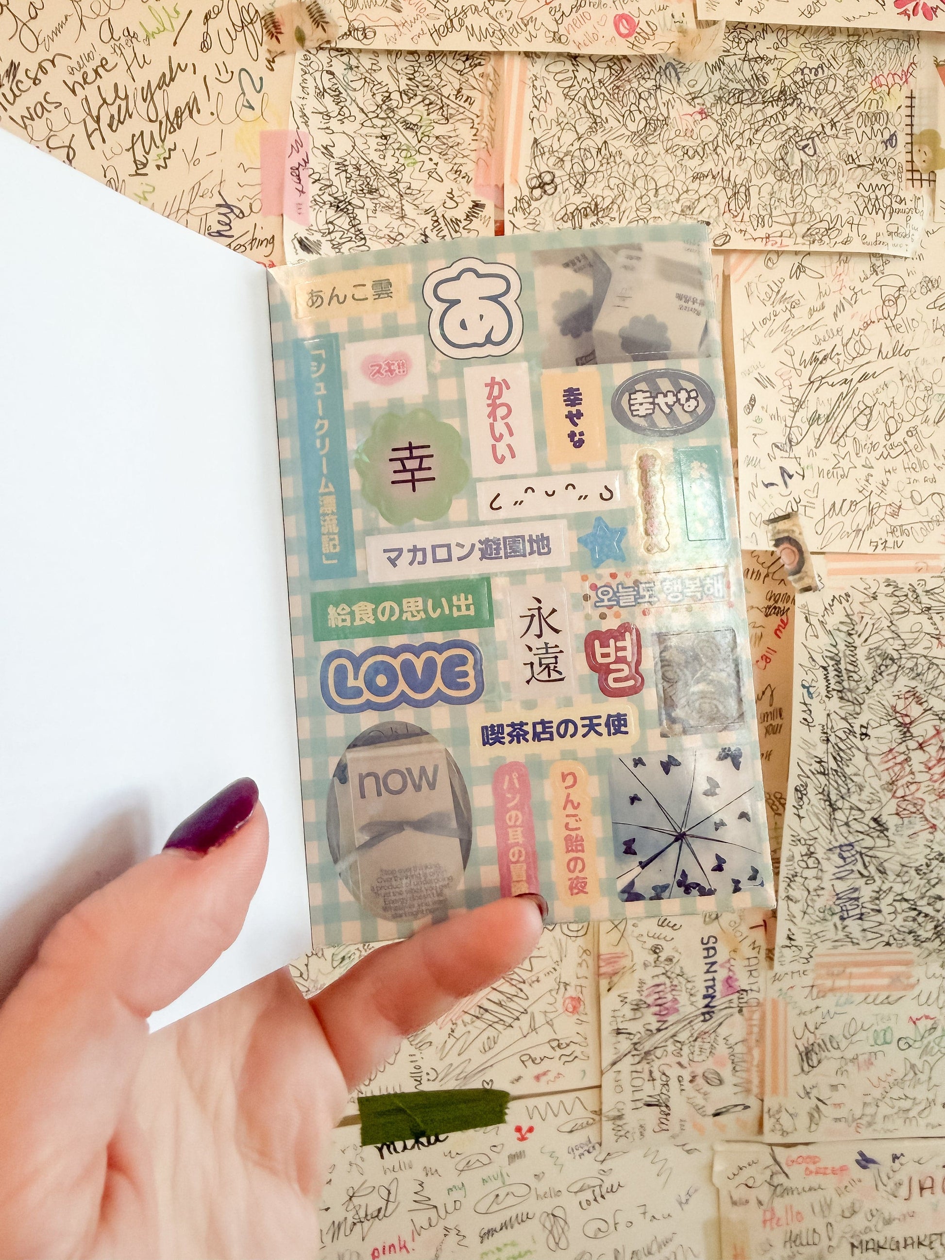 Temu Sticker Books Mr. Paper - Vintage Aesthetic Japanese Sticker Book - Showa Style Japanese Cafe