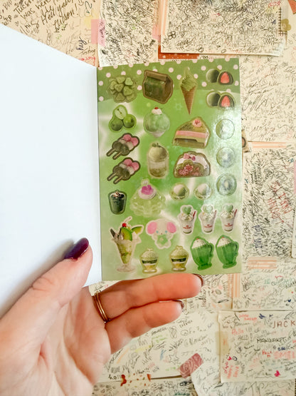 Temu Sticker Books Mr. Paper - Vintage Aesthetic Japanese Sticker Book - Showa Style Japanese Cafe