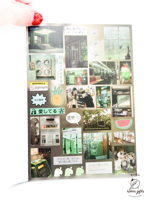 Temu Sticker Books Yuxian Vintage Aesthetic Japanese Sticker Book - Sound of Reminiscence - Over 990 stickers (Copy)