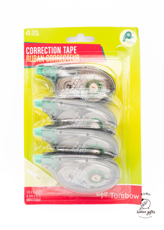 Tombow MONO Correction Tape Original, 4-Pack