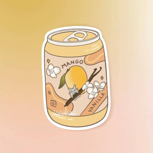 Totoro Soda Pop- Mango Vanilla Sticker - decorative stickers