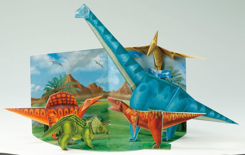 Toyo Origami Paper Dinosaur Origami Paper Set