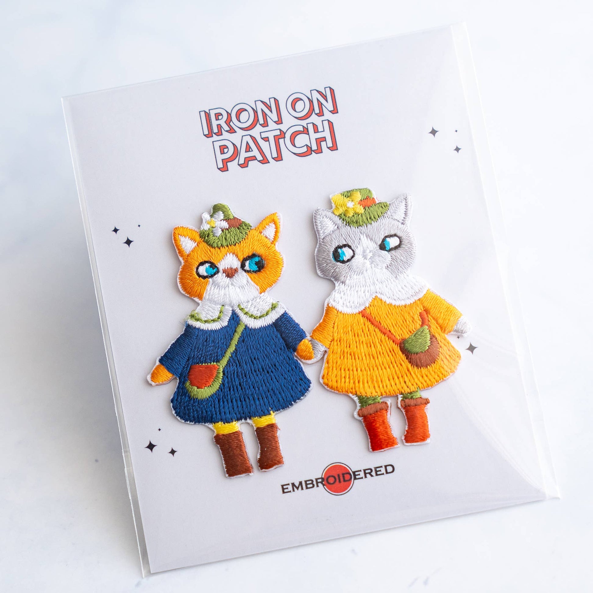 U PLUS INC 4 Cute Cat character Patches - Iron on Patch