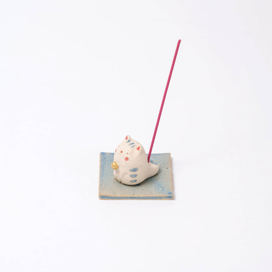 U PLUS INC Craftman House - Handmade Cute Cat Incense Holder