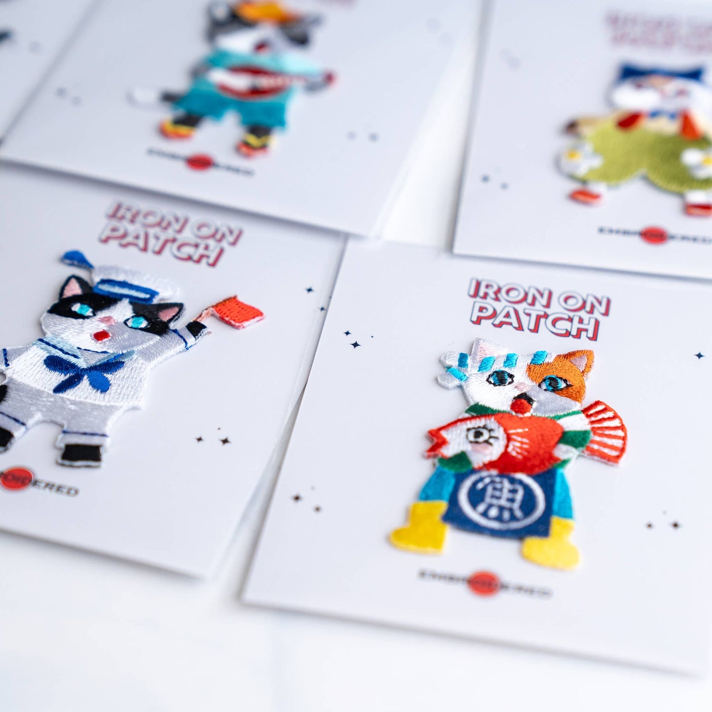 U PLUS INC Cute Cat character Patches - Iron on Patch