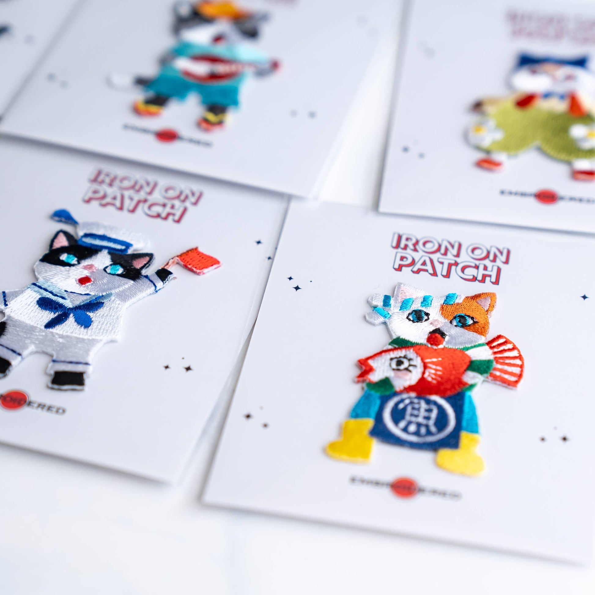 U PLUS INC Cute Cat character Patches - Iron on Patch