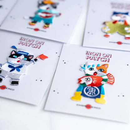 U PLUS INC Cute Cat character Patches - Iron on Patch