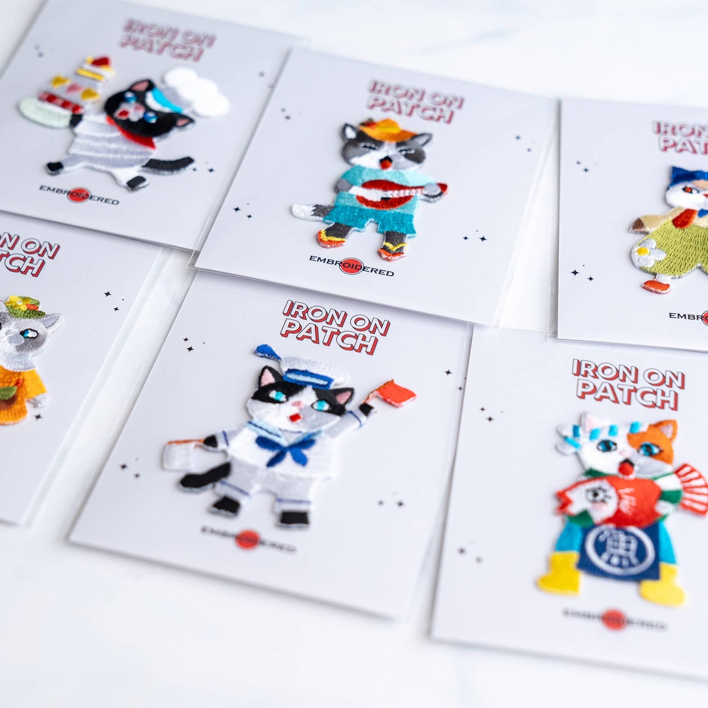 U PLUS INC Cute Cat character Patches - Iron on Patch