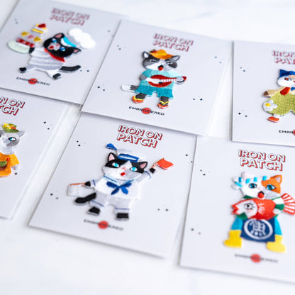 U PLUS INC Cute Cat character Patches - Iron on Patch