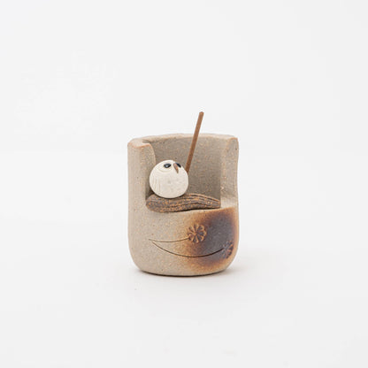 U PLUS INC Shigaraki Incense Holder | Owl