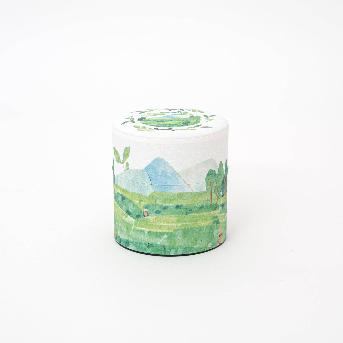 U PLUS INC Tea & Tea Sets Green - Mountain View Washi Tea Canister - Cats