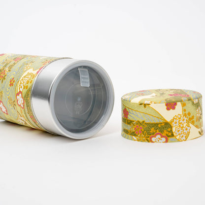 U PLUS INC Tea & Tea Sets Japanese Traditional Washi Tea Canister – 5 Pattern 200g