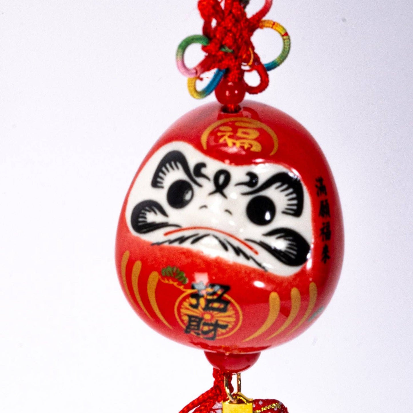 Urban Tokyo 13 Inch Length Lucky Daruma Hanging Charm Red (12/120)