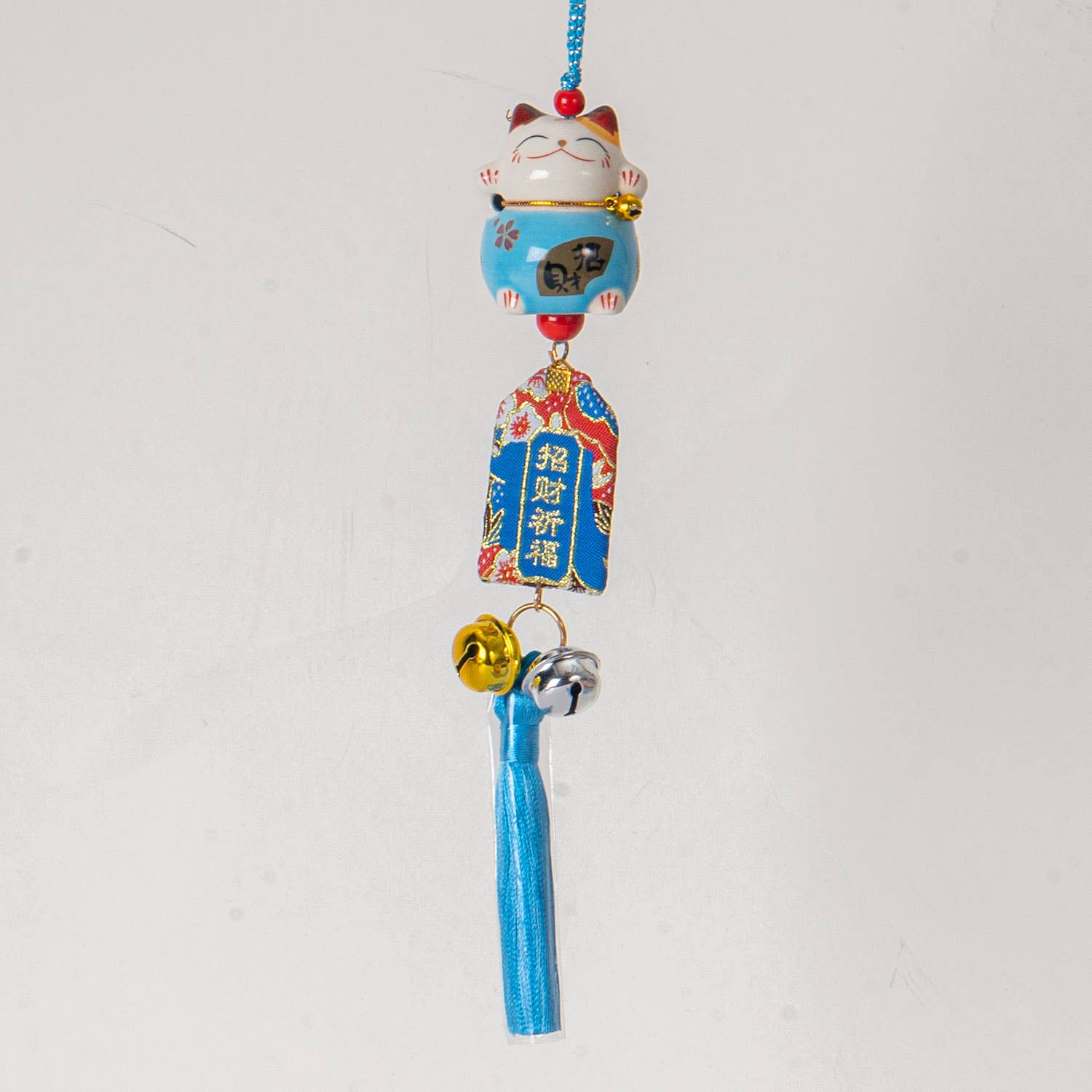 Urban Tokyo 13 Inch Length Maneki Neo Lucky Cat Hanging Charm (12/120)