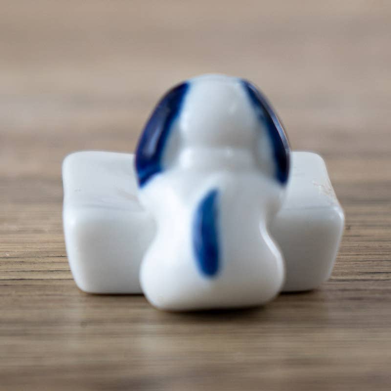 Urban Tokyo Dog and Bone Porcelain Chopsticks Rest 1.75"L