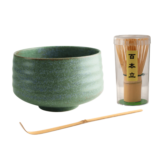 Urban Tokyo Matcha Set 20oz Matcha Bowl with Whisk and Scoop Nature Green JP (1/16)