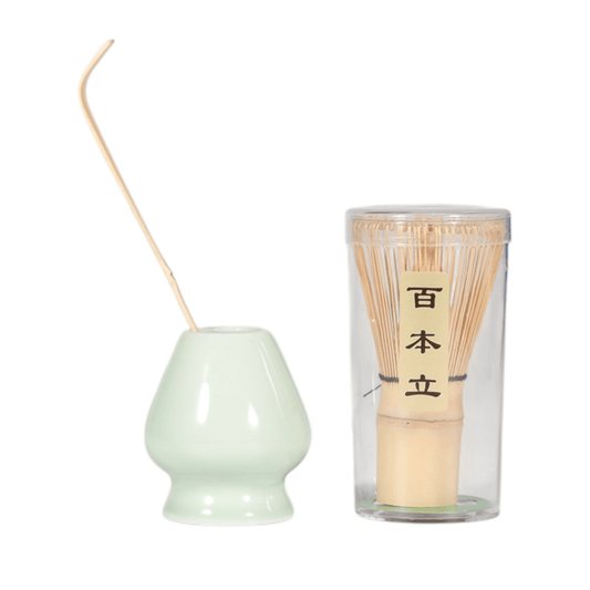 Urban Tokyo Matcha Whisk Light Green Stand, Chasen and Scoop Set (1/48)