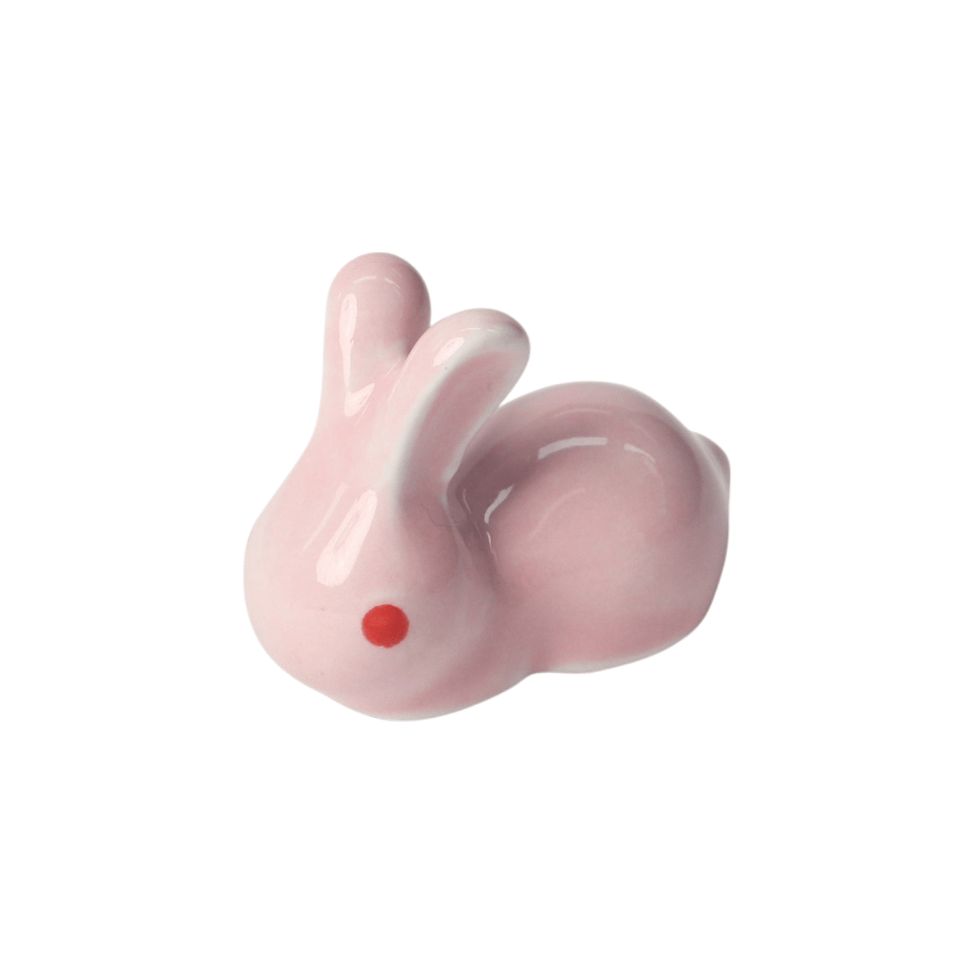 Urban Tokyo Rabbit Bunny Porcelain Chopsticks Rest 2"L Pink (12/288)